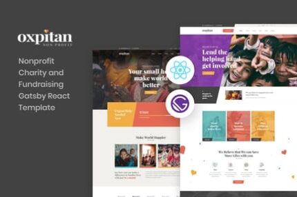 Oxpitan - Gatsby React Nonprofit Charity Template