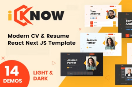 iKnow - Personal Portfolio React NextJS Template