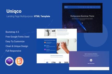 Uniqco - Multipurpose Landing page Template