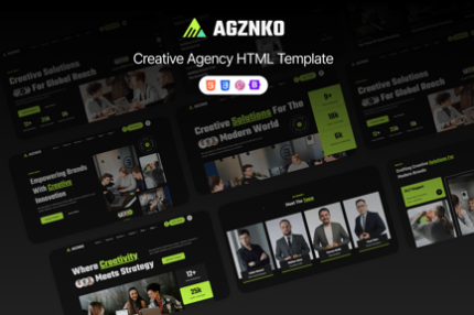 Agznko | Creative Agency HTML