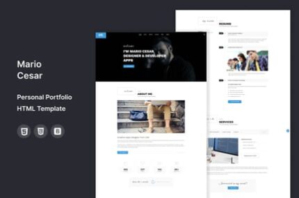 Mario Cesar : Personal Portfolio HTML Template