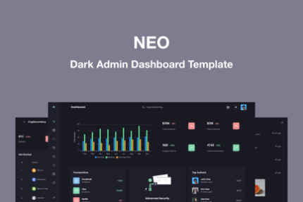 Neo - Responsive Admin Dashboard Template