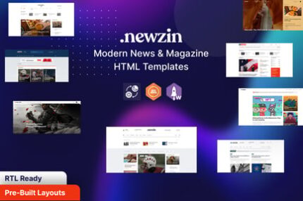 Newzin - Magazine & Newspaper HTML Template