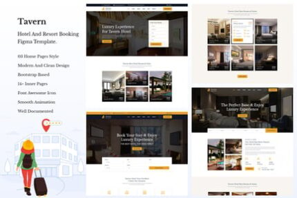 Tavern - Hotel & Resort Booking HTML5 Template.