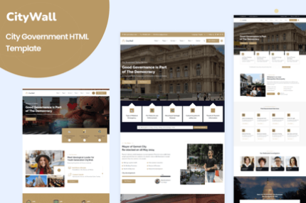 CityWall - City Government HTML Template