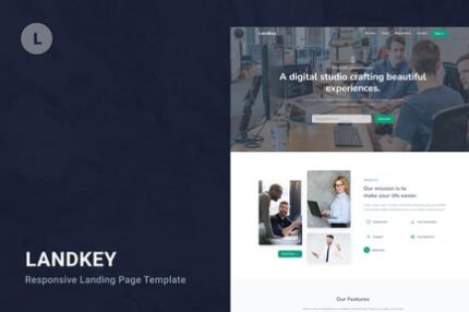 Landkey - A Responsive Creative Landing Template