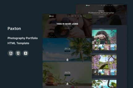 Paxton - Photography Portfolio Template