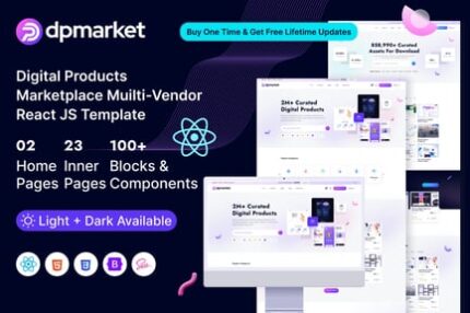 DpMarket – Digital Marketplace Multi-Vendor React