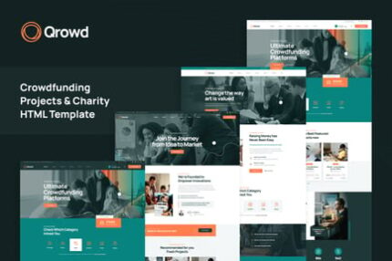 Qrowd - Crowdfunding Projects & Charity HTML Templ