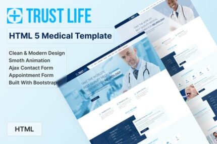 Trustlife - Medical and Health Landing Page