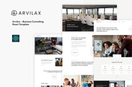 Arvilax – Business Consulting React Template