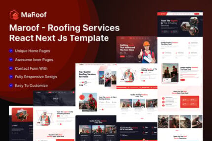 Maroof - Roofing Services React Next Js Template