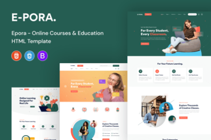 Epora - Online Courses & Education HTML5 Template