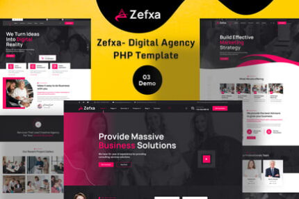 Zefxa- Digital Agency PHP Template