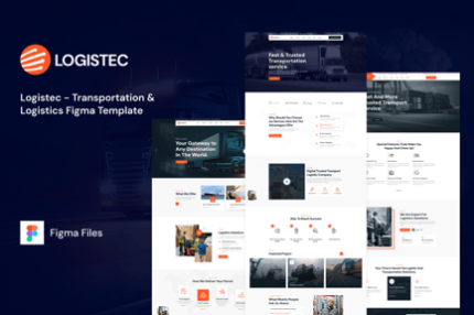 Logistec – Transportation & Logistics Figma