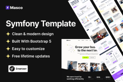 Masco - Symfony Saas Software Startup Template