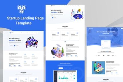 Boxass - Startup Landing Page Template