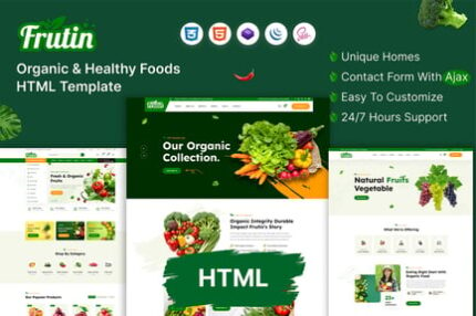 Frutin - Organic & Healthy Food HTML Template