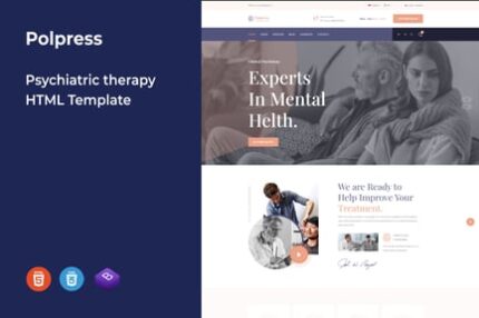 Polpress – Psychiatric therapy HTML Template