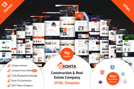 Konta - Construction HTML Template