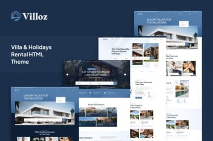 Villoz - Villa & Holidays Rental HTML Template