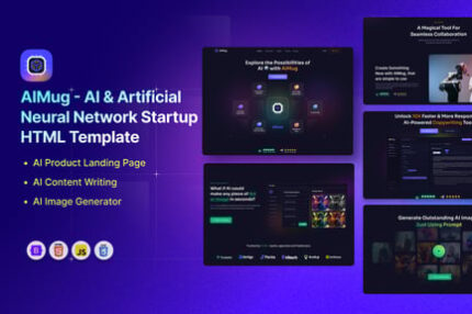 AI & Artificial Neural Network Startup Template