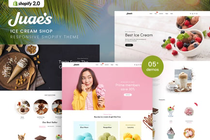 Juaes - Ice Cream Shop Responsive Shopify Theme