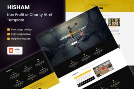 HISHAM - Non Profit/Charity Html Template