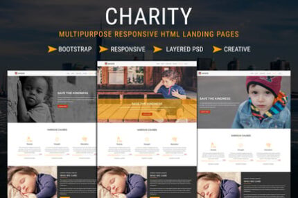 CHARITY - Responsive HTML Landing Pages