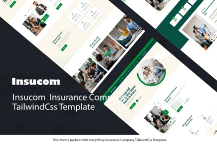 Insucom - Insurance Company TailwindCSS Template