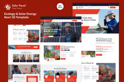 SolerPanel - Ecology & Solar Energy Next JS Templa