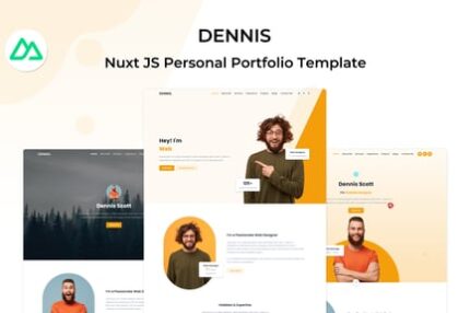 Dennis - Vue Nuxt.js Personal Template