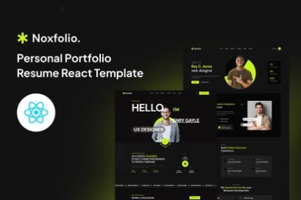 Noxfolio - Personal Portfolio Resume Reac Template