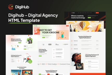 DigiHub - Digital Agency HTML Template