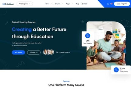 Edumon - Education & Online Course React Template