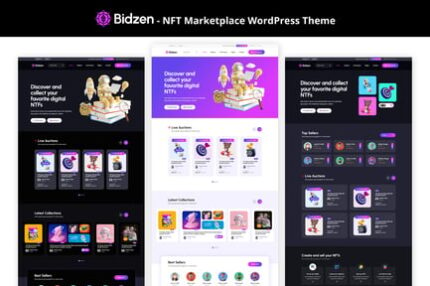 Bidzen - NFT Marketplace WordPress Theme