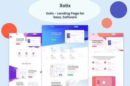 Xotix - Software & Saas Landing Page Template