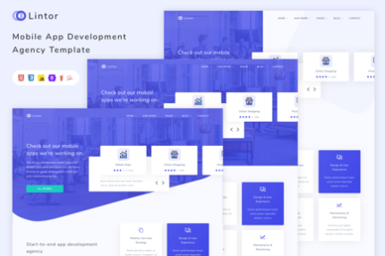 Lintor - Mobile App Development Agency Template