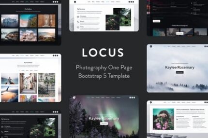 Locus - Photography One Page Bootstrap 5 Template