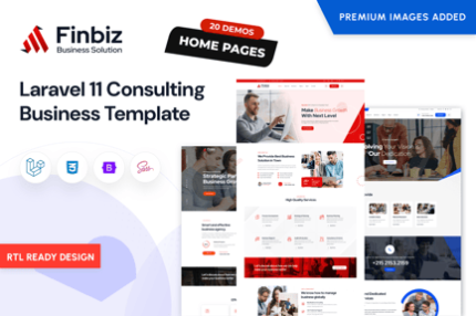 Finbiz - Laravel 11 Consulting Business Template