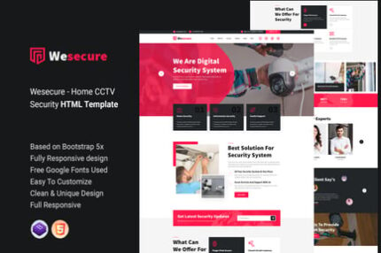 Wesecure - Home CCTV Security HTML Template