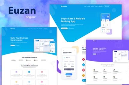 Euzan - Angular Multipurpose Landing Page Template