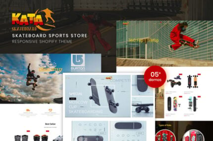 Kata | Skateboard Sports Store Shopify Theme