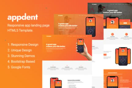 Appdent - App Landing Page