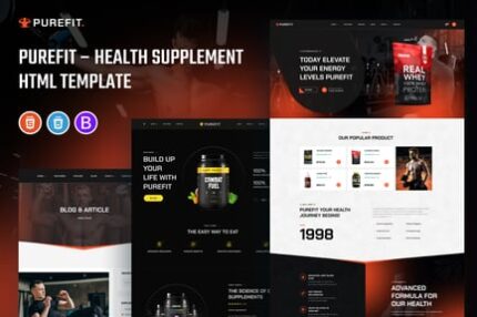 Purefit - Health Supplement Landing Page