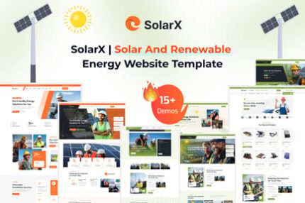 SolarX | Solar And Renewable Energy Template