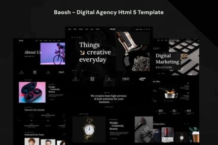 Baosh - Digital Agency HTML Template