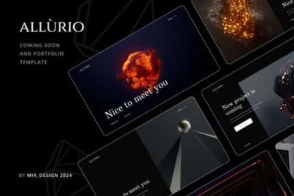 Allurio - Coming Soon and Portfolio Template