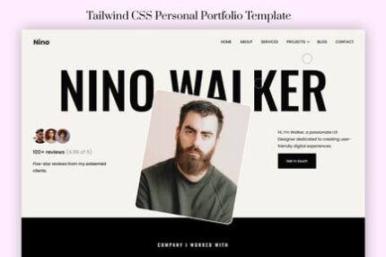 Nino - Tailwind CSS Personal Portfolio Template