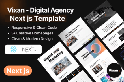 Vixan - Digital Creative Agency Next js Template